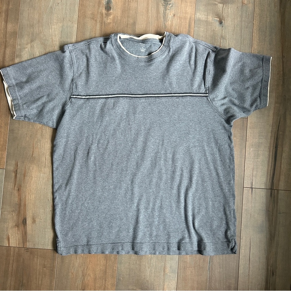 Van Heusen Gray Short Sleeve Men's Tee